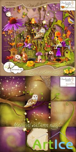 Scrap - Magical Autumn Night PNG and JPG Files