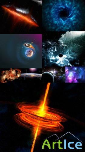 Space Wallpapers Set 5 JPG Files