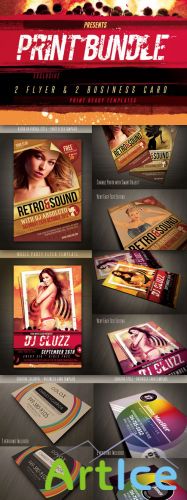 Print Graphic Design Bundle - PSD Template