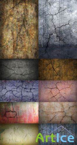 Cracked Stone Wall Textures PSD