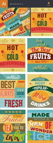 Beverages Vector Illustrations Pack 2