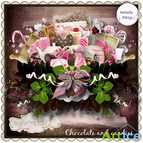 Scrap - Chocolate and Candies PNG and JPG Files