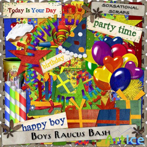 Scrap - Boys Raucus Bash PNG and JPG