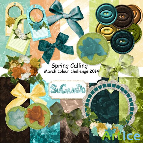 Scrap - Spring Calling PNG and JPG Files