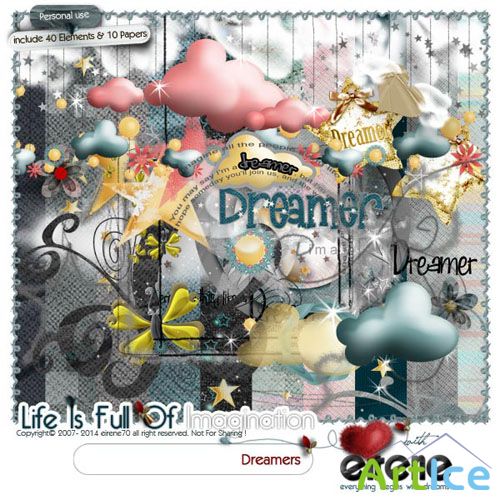 Scrap - Dreamers JPG and PNG