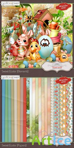 Scrap - Sweet Easter JPG and PNG Files