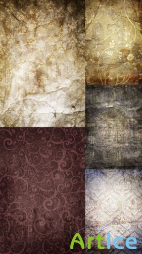 5 Victorian Grunge Textures