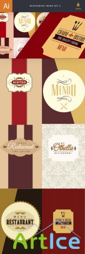 Restaurant Menu Vector Illustrations Pack 2