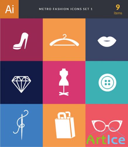 Metro Fashion Vector Icons 1