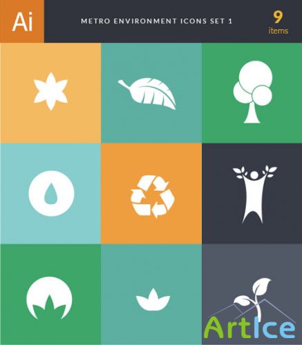 Metro Environment Vector Icons 1