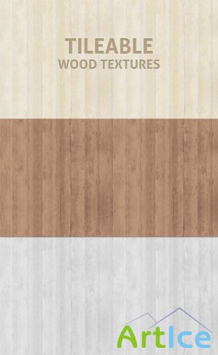 Tileable Wood Texture Photoshop Patterns Set 1