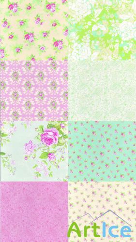 Vintage papers floral Textures 2 JPG