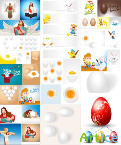 Vector Easter Design Elements