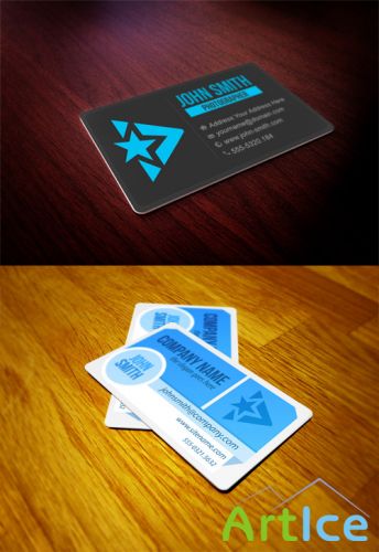 2 Business Card Mock up Collection PSD