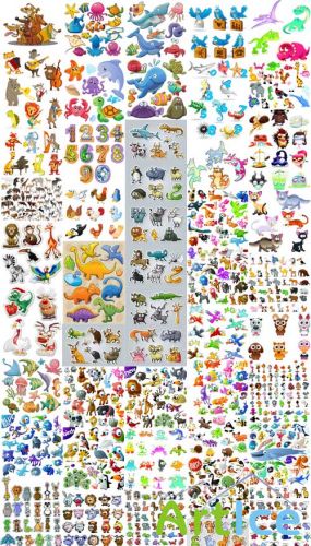 Cartoon Animals Vector Collection