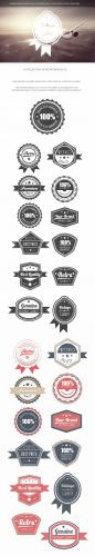 Retro Badges Vector Elements Set 5