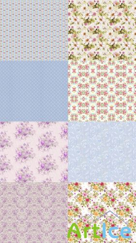 Unique Floral Textures  2 JPG Files