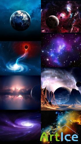 Space Wallpapers Set 11 JPG Files