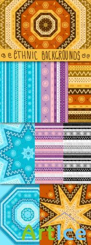 Ethnic African Seamless Background Vector Templates