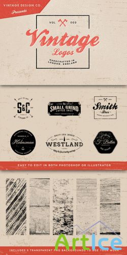 Vintage Logos Vector Elements Volume 3