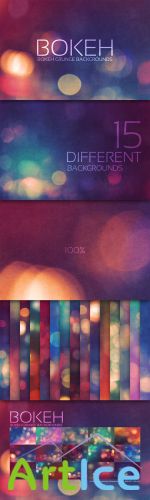 CreativeMarket - Bokeh Grunge Backgrounds V3