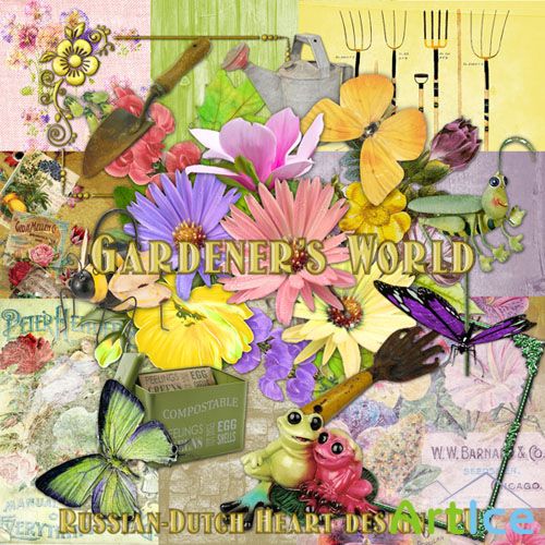 Scrap - Gardener's World PNG and JPG Files