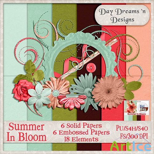 Scrap - Summer in Bloom PNG and JPG