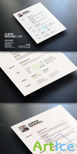 CreativeMarket - Clean Resume