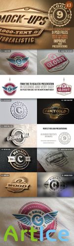 CreativeMarket - Photorealistic Logo Mock-Ups Vol.3