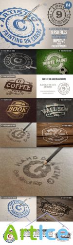 Creativemarket - Photorealistic Logo Mock-Ups Vol.4