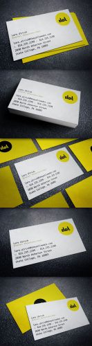 Creativemarket - The Yellow Dot Business Card