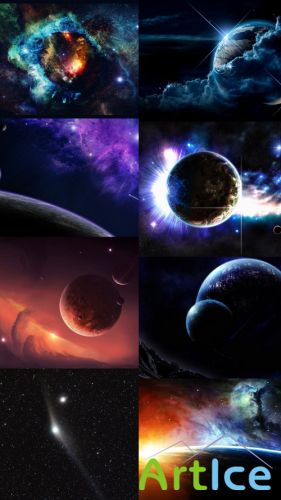 Space Wallpapers Set 15 JPG Files