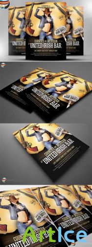 CreativeMarket - Country and Western Flyer Template