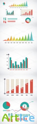 CreativeMarket - Detail infographic vector