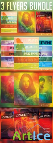 CreativeMarket - Indie Event Flyers Bundle