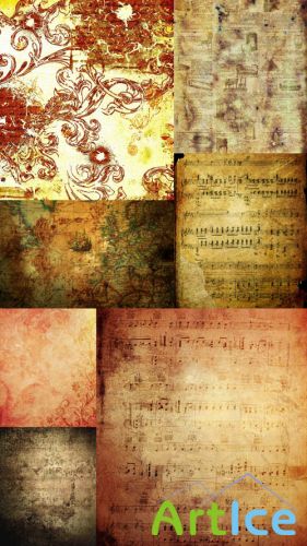 7 Old Paper Textures JPG