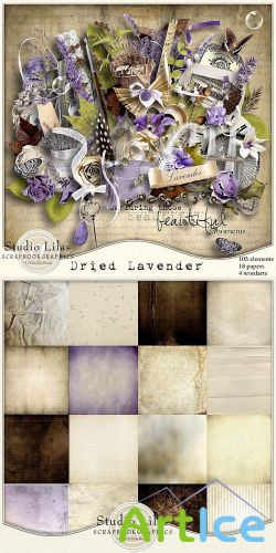 Scrap - Dried Lavender PNG and JPG