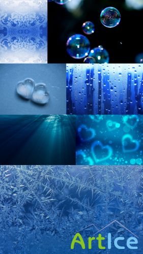 7 Blue Textures JPG