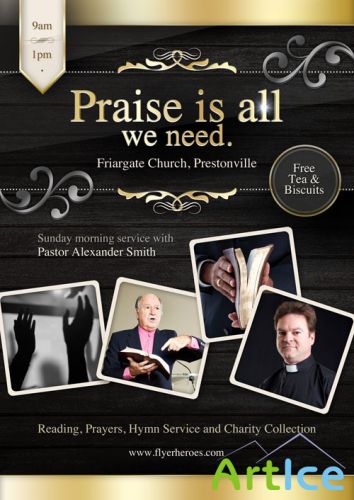 Flyer PSD - Praise is All We Need