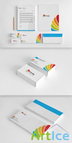 CreativeMarket - Printly Corporate Identity