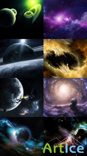 Space Wallpapers Set 19 JPG Files