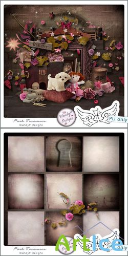 Scrap - Pink Treasures PNG and JPG