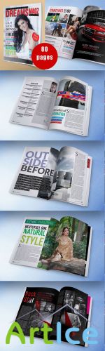 CreativeMarket - A4/Us letter_magazine template