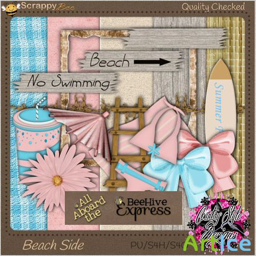 Scrap Set - Beach Side PNG and JPG Files