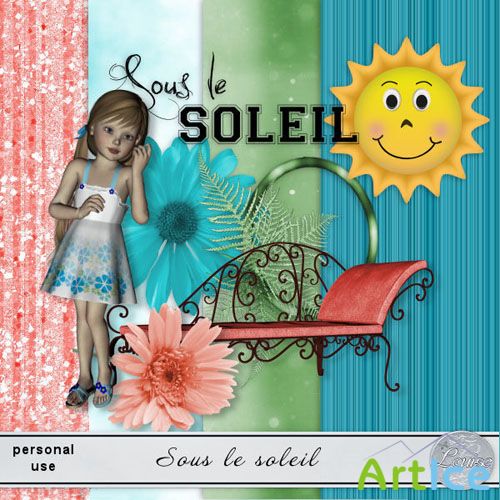 Scrap - Sous le Soleil PNG and JPG