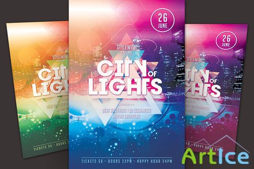 CreativeMarket - City of Lights Flyer