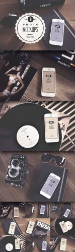 CreativeMarket - 9 Real iPhone photo mockups