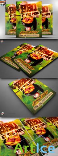 CreativeMarket - Summer BBQ Flyer Template