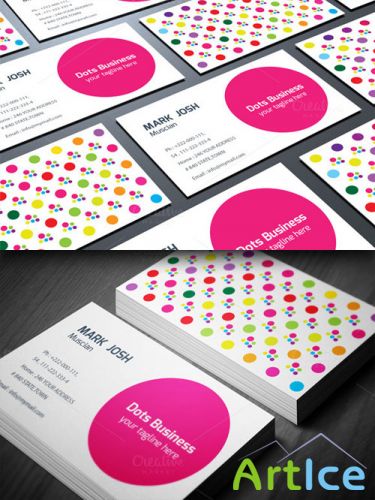 CreativeMarket - Doted Business Card