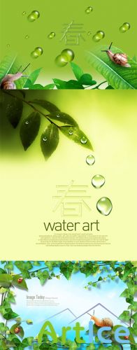 Spring Water Art PSD Sources